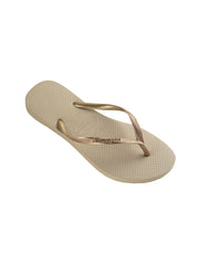 Havaianas Slim Sandals Sand Grey/Gold, view 3, click to see full size