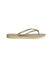Havaianas Slim Sandals Sand Grey/Gold, view 2, click to see full size