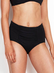 Seafolly High Waist Bottom Black, view 1, click to see full size