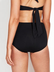 Seafolly High Waist Bottom Black, view 2, click to see full size