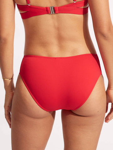 Seafolly Seafolly Collective Multi Strap Hipster Bottom in Chilli Red