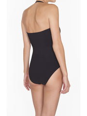 Shan One Piece Bandeau Black, view 2, click to see full size