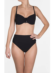 Shan Underwire D Cup Top Onyx, view 1, click to see full size