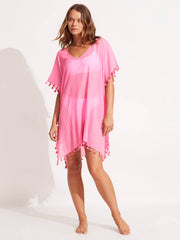 Seafolly Amnesia Kaftan in Pink, view 1, click to see full size