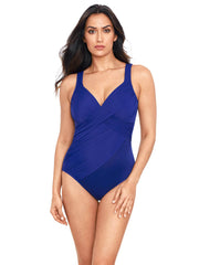 Miraclesuit Rock Solid Revele One Piece In Azul, view 1, click to see full size