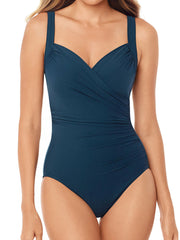 Miraclesuit Must Haves Sanibel One Piece In Nova Green, view 3, click to see full size