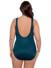 Miraclesuit Illusionist Women's Plus Crossover In Nova Green, view 2, click to see full size