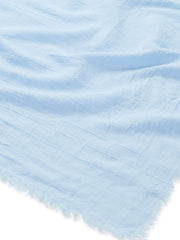 Seafolly Textured Cotton Beach Wrap In Powder Blue, view 5, click to see full size