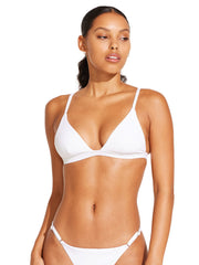 Vitamin A Moss Top In White EcoRib BT, view 1, click to see full size