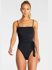 Vitamin A Marylyn Bodysuit Eco Black, view 1, click to see full size