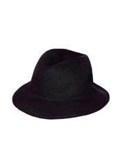 Baku Curbside Hat Ribbon in Black, view 1, click to see full size