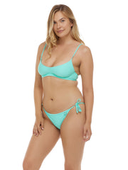 Body Glove Smoothies Palmer Top In Sea Mist, view 4, click to see full size
