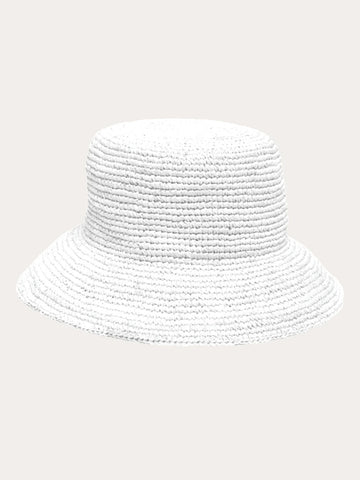 Vitamin A Cannes Bucket Hat in White