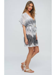 Pia Rossini Corsica Dress in Black/White, view 1, click to see full size