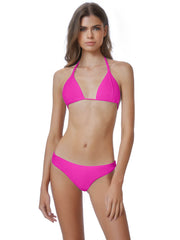 PQ Swim Isla Triangle in Hot Pink, view 3, click to see full size
