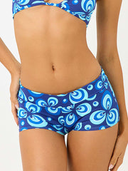 Frankies Bikinis Blue Crush Boy Short In Amulet, view 1, click to see full size