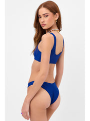 Frankies Bikinis Connor Top In Cerulean, view 2, click to see full size