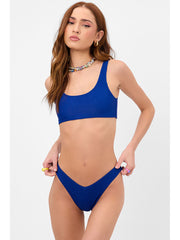 Frankies Bikinis Connor Top In Cerulean, view 4, click to see full size