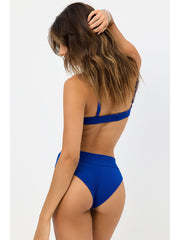 Frankies Bikinis Gavin Top In Cerulean, view 2, click to see full size