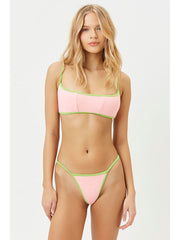 Frankies Bikinis Harmony Terry Top In Summer Melon, view 1, click to see full size