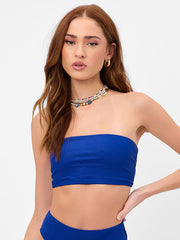 Frankies Bikinis Jenna Top In Cerulean, view 1, click to see full size