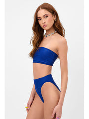 Frankies Bikinis Jenna Top In Cerulean, view 3, click to see full size