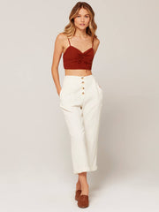 L*Space Georgie Pant Cream, view 3, click to see full size