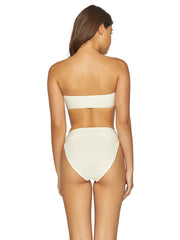 PQ Swim Lace Bandeau Ivory, view 2, click to see full size