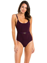 JETS Luscious One Piece Tank Plum, view 1, click to see full size
