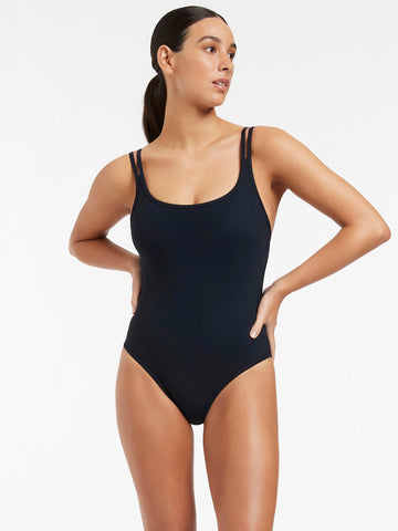 Jets Jetset Double Strap One Piece in Deep Navy