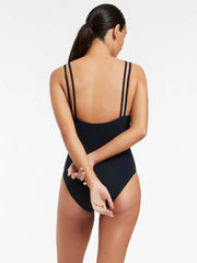 Jets Jetset Double Strap One Piece in Deep Navy, view 2, click to see full size