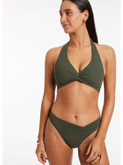 Jets Jetset Twist Front Bottom in Olive, view 4, click to see full size