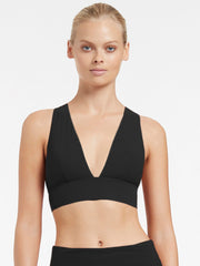 Jets Jetset Soft Triangle Top in Black, view 1, click to see full size
