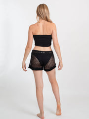 Koy Resort Zuma Shorts in Black, view 2, click to see full size