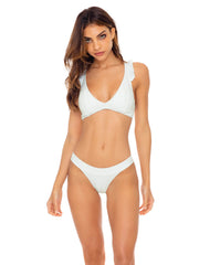 Luli Fama Band Moderate Bottom Bride White, view 4, click to see full size
