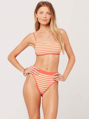 L*Space Frenchi Bikini Bottom Tangerine, view 4, click to see full size