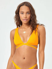 L*Space Avery Top In Mango, view 1, click to see full size