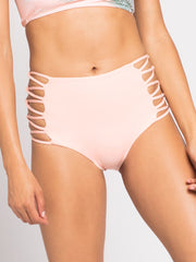 L*Space Tripp High-Waisted Bottom Cherry Blossom, view 1, click to see full size