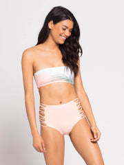L*Space Tripp High-Waisted Bottom Cherry Blossom, view 4, click to see full size