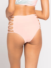 L*Space Tripp High-Waisted Bottom Cherry Blossom, view 2, click to see full size