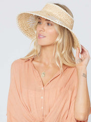 L*Space Palma Roll Up Hat In Natural, view 1, click to see full size