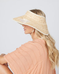 L*Space Palma Roll Up Hat In Natural, view 2, click to see full size
