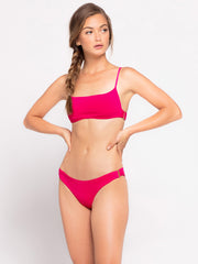 L*Space Piper Top Magenta, view 1, click to see full size