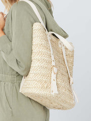 L*Space Summer Day's Backpack In Natural, view 2, click to see full size
