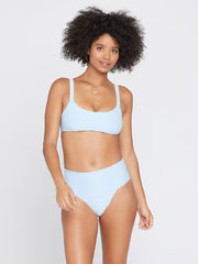 L*Space Eco Chic REPREVE® Jess Top In Sky Blue, view 3, click to see full size