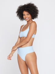 L*Space Eco Chic REPREVE® Jess Top In Sky Blue, view 4, click to see full size