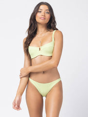 L*Space Pointelle Rib Camacho Bottom In Mojito, view 4, click to see full size