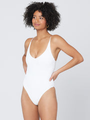 L*Space Gianna One Piece Classic in White, view 1, click to see full size