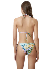 PQ Swim Ruched Triangle in Lavender Oasis, view 2, click to see full size