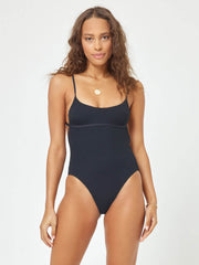 L*Space Bree One Piece Classic In Black, view 1, click to see full size